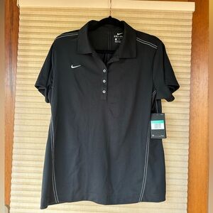 NWT Nike Woman’s Black Golf Polo XL